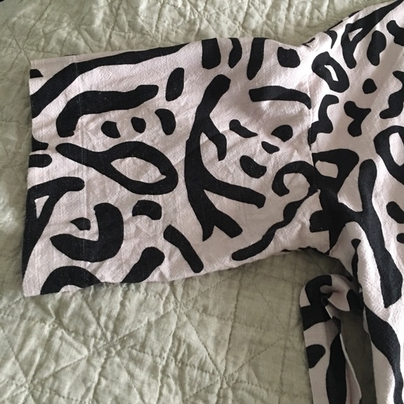 gorman Printed Cotton Linen Bathrobe - Picture 5 of 8